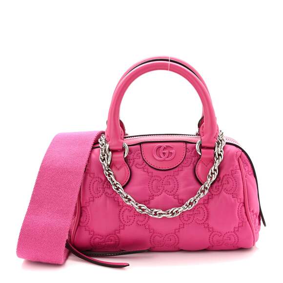 Gucci Nylon Calfskin Enamel Gg #238559G14B